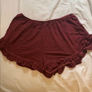 flowy red brandy meliville shorts